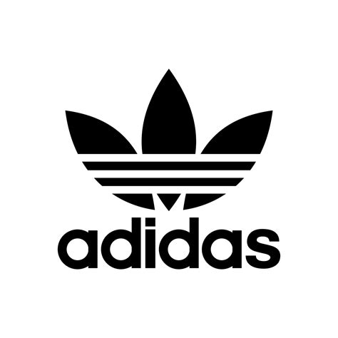 betekenis logo adidas|Adidas logos in black.